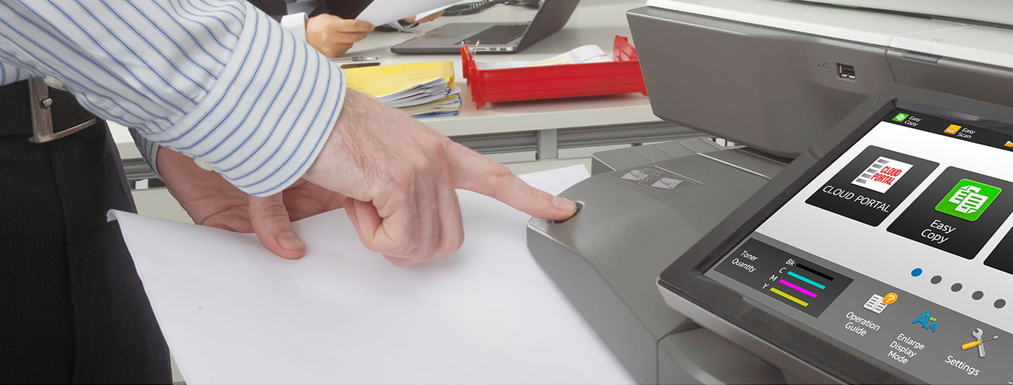 do sharp copiers store data