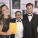 Laura Stuart and Dan from Midshire at the Talk of Manchester Awards 2017